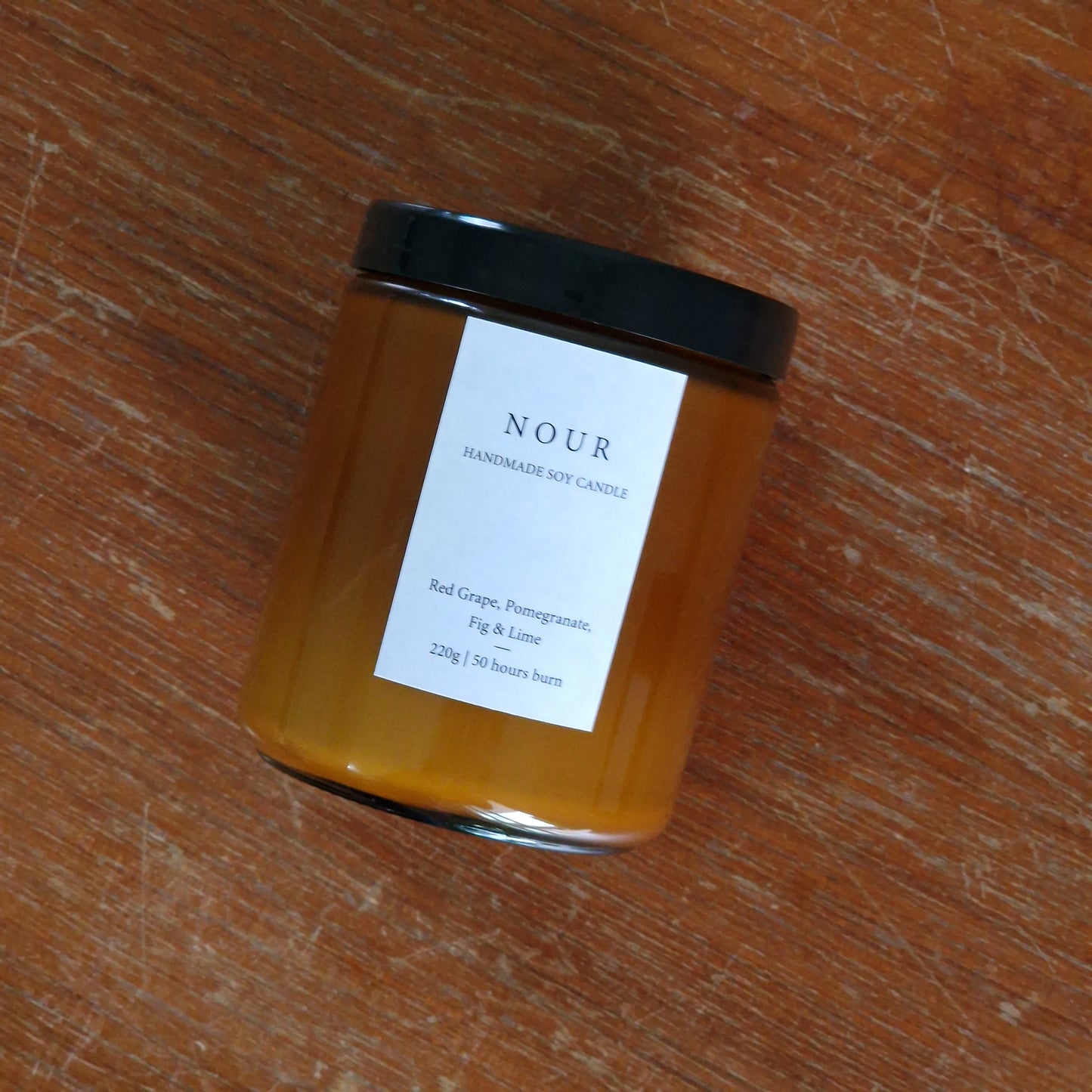 Soy candle 220g in caramel color jar